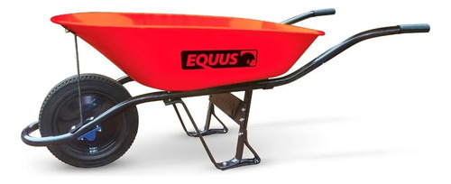 Carretilla Equus Rueda Maciza + Pala De Regalo! - Mara Rojo - Imagen 2