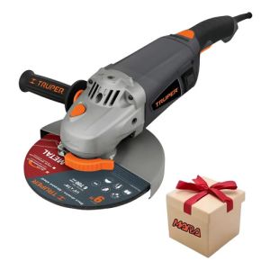 Amoladora Industrial Truper 9' Profesional 2300w + Regalo! Gris 60 Hz