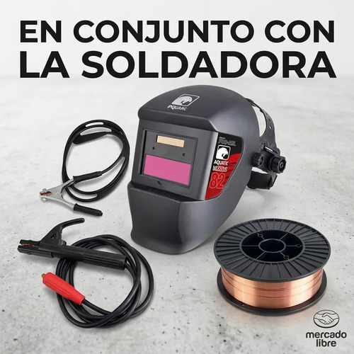 Soldadora Equus Flux Mig Mma/tig 120a +mascara+1kg Alambre Rojo - Imagen 2