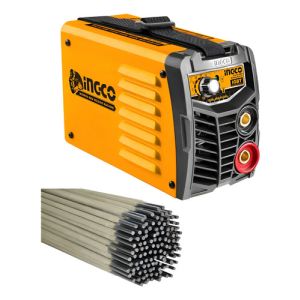 Soldadora Inverter 180amp Mma Ingco Mma18058 + Electrodos Naranja