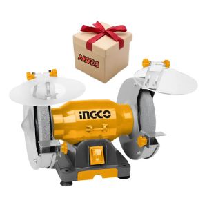 Amoladora De Banco Ingco 6'' 150w 2950rpm Bg61502 + Regalo! Amarillo