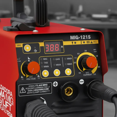 Soldadora Equus Flux Mig Mma/tig 120a +mascara+1kg Alambre Rojo - Imagen 8