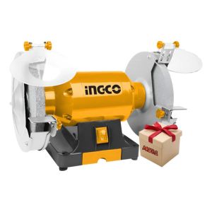 Ff Amoladora De Banco Ingco 8'' 350w 1/2hp Bg83502 + Regalo Amarillo 50-60hz