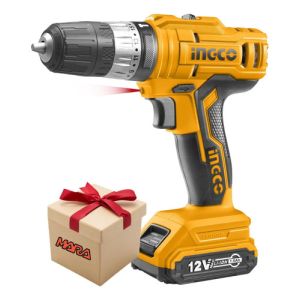 Taladro Atornillador Percutor 12v 2 Bat Ingco Mara + Regalo