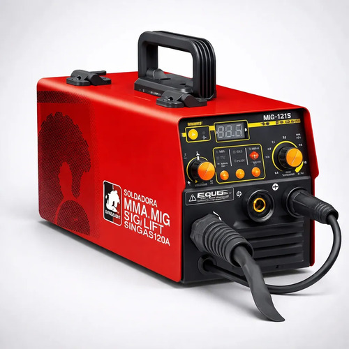 Soldadora Equus Flux Mig Mma/tig 120a +mascara+1kg Alambre Rojo - Imagen 4