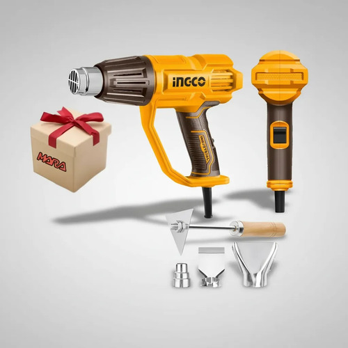Pistola De Calor 2000w Ingco Hg200078 + Regalo! Amarillo - Imagen 6