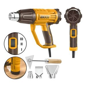 Pistola De Calor 2000w C Set De Boquillas Hg200047 Ingco Amarillo