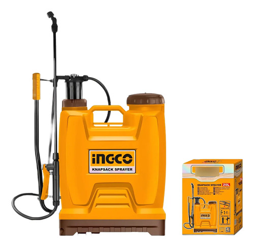 Pulverizador Fumigador 20lt Ingco Hspp42002 -mara Amarillo