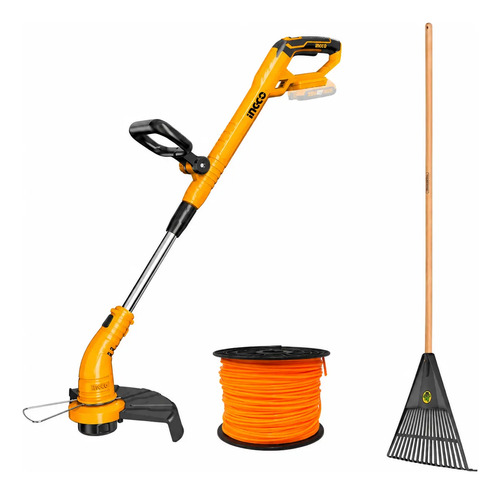 Bordeadora Bat P20s Extensible 20v Ingco Cgtli20018 + Regalo Anaranjado - Imagen 2