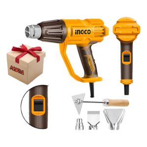 Pistola De Calor 2000w Ingco Hg200078 + Regalo! Amarillo
