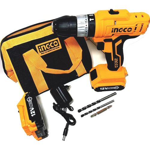 Taladro Atornillador Percutor 12v 2 Bat Ingco Mara + Regalo - Imagen 7
