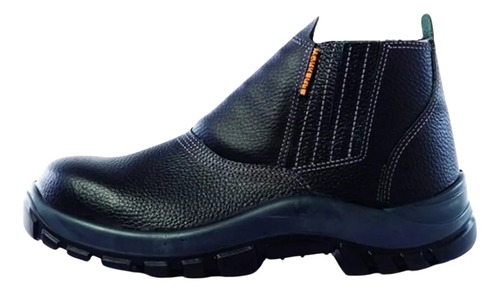 Bota Botín Negro Punta Plástico Sin Cordon Worksafe Mara