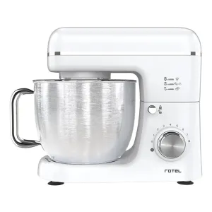 Batidora Planetaria Rotel 1500w Bowl Inox 5 Litros 8 Vel Blanco