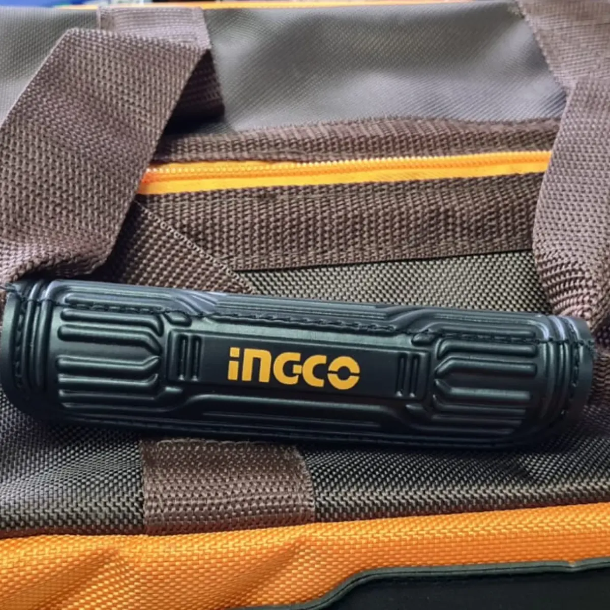 Bolsa De Herramientas Reforzada Ingco Con Ruedas Amarillo - Imagen 9
