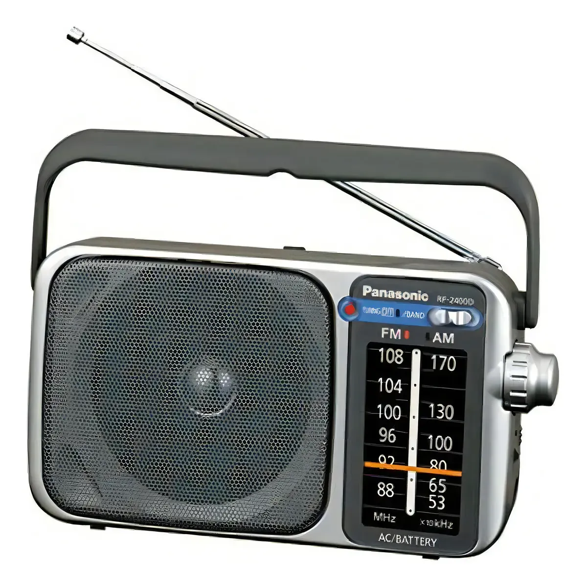 Panasonic Rf-2400 Portátil Negro Radio portátil, Am, Fm