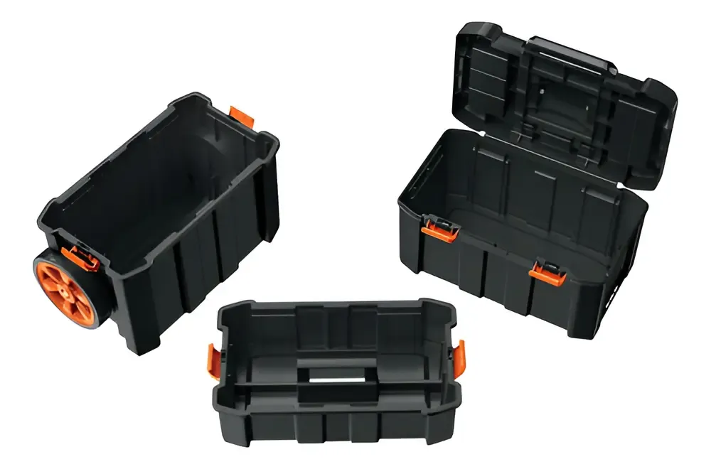 Caja Para Herramientas 19 X25 3 En 1 Desmontable Truper CHP-1925R Color Negro - Imagen 2