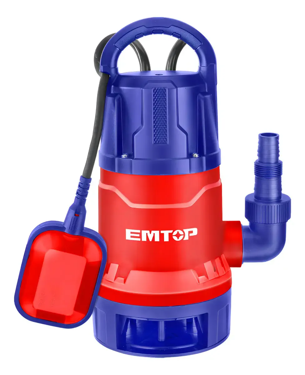 Bomba Sumergible Emtop Para Agua Sucia 750W 216 L/min 8m