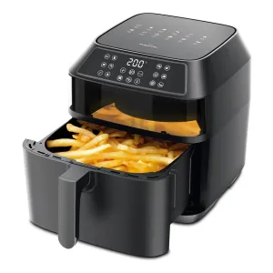 Freidora de aire digital Punktal PK-013 FD 8L negro con control de temperatura