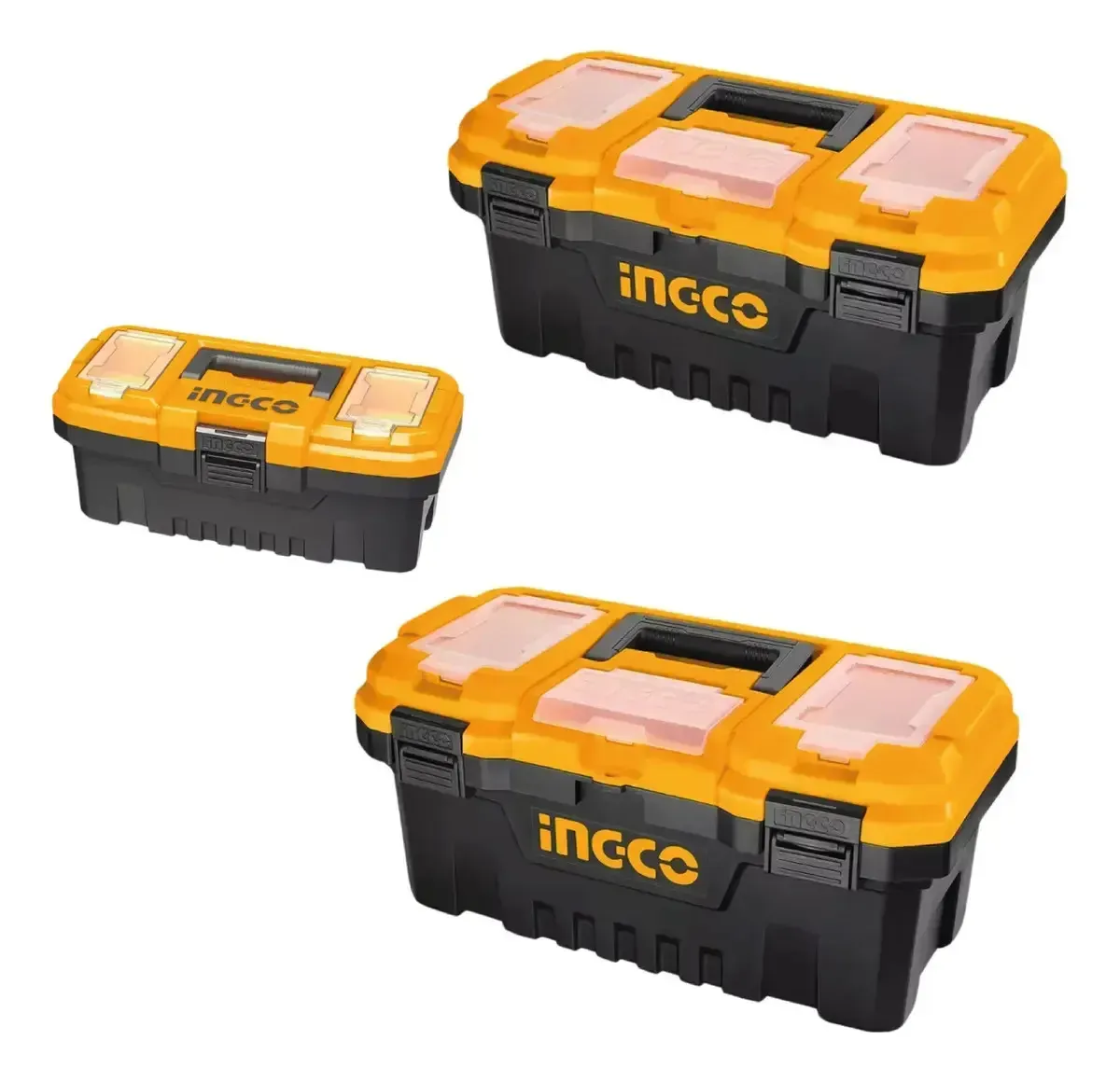 Ingco Pbxk0301 kit 3 cajas herram 14 17 20 broche plastico color anaranjado - Imagen 3