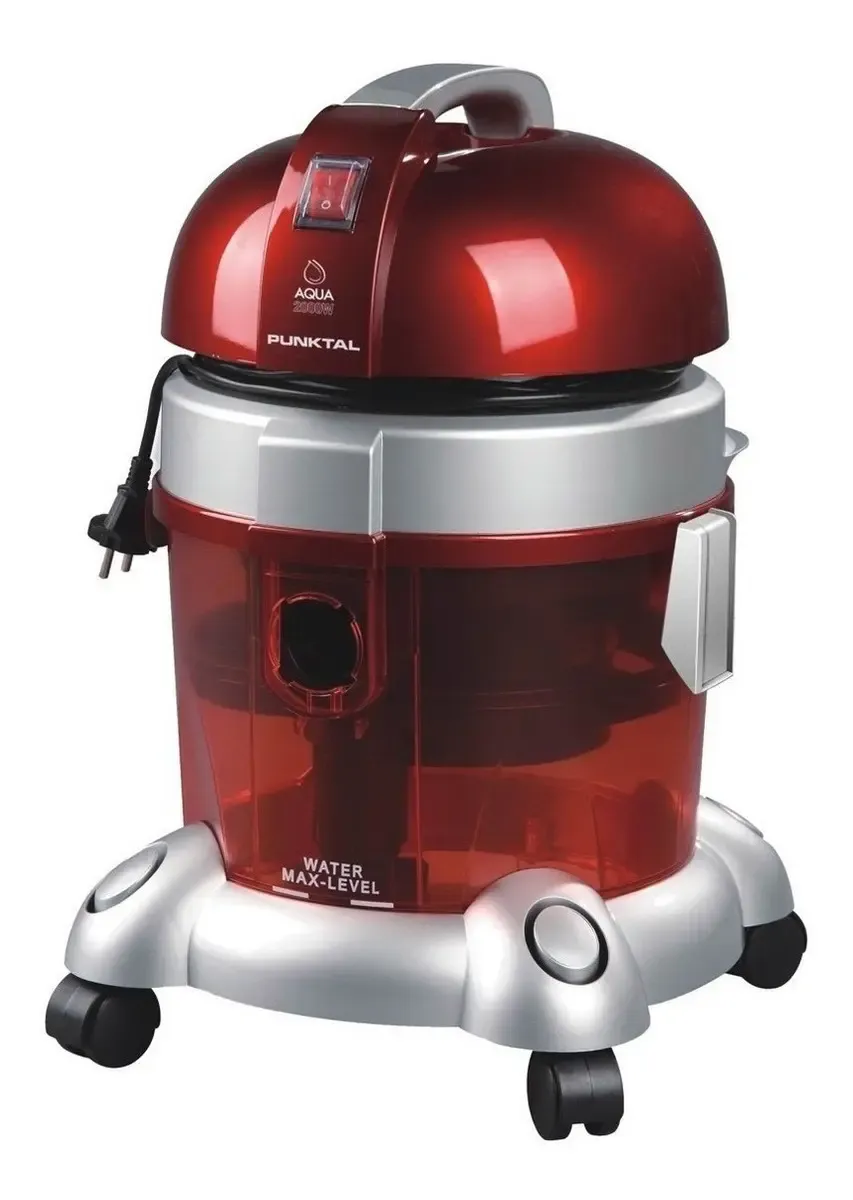 Aspiradora Punktal PK-8002 Doble Filtro 1600W Seco-Húmedo Sin Bolsa