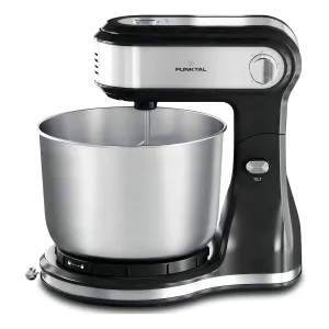 Batidora Punktal Bowl Giratorio De Acero 300 Watts Casahogar Color Negro Frecuencia 60