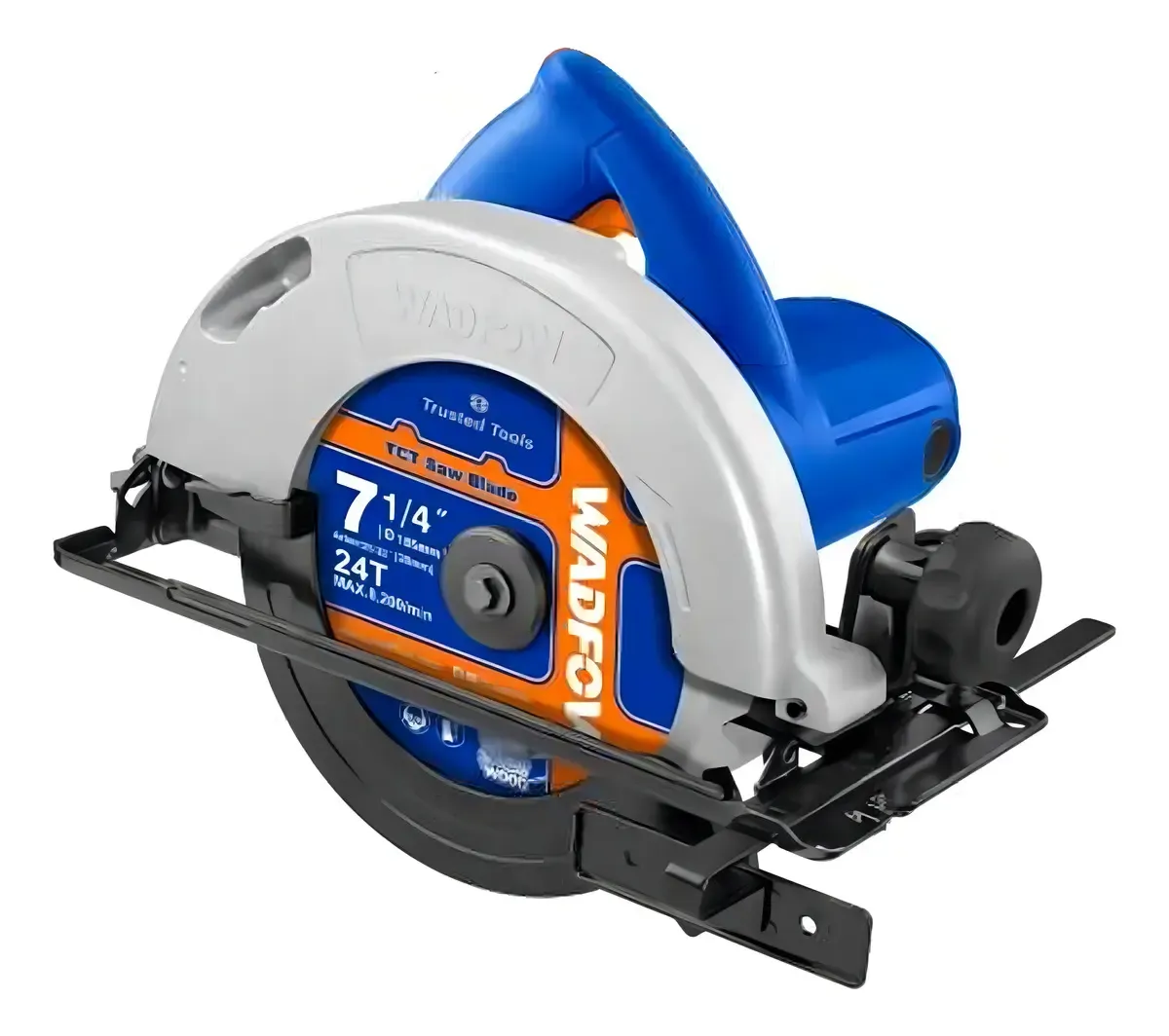 Sierra Circular 7 1/4 1200w Wadfow Color Azul Frecuencia 50/60Hz