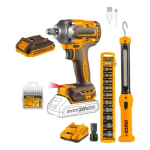 Ingco COSLI23048 Llave De Impacto 400nm + Linterna Color Naranja 50/60Hz