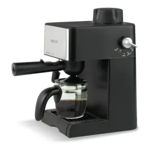 Cafetera portátil Smartlife EXPRESSO SL-CM4648 automática negra y plateada expreso