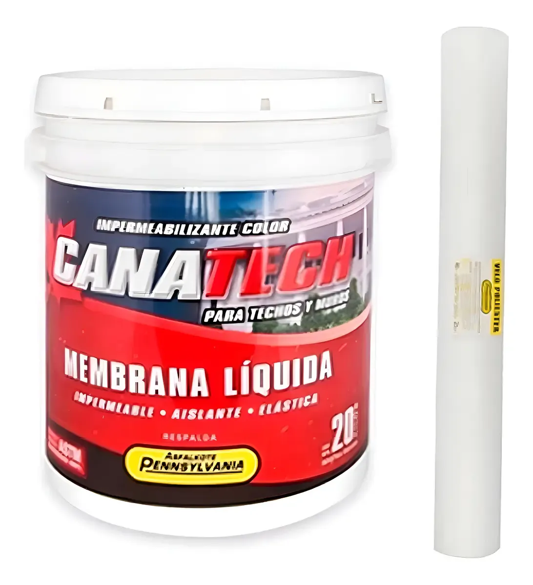 Membrana Líquida Poliuretano Canatech Penny 20L Exterior Azotea Mate
