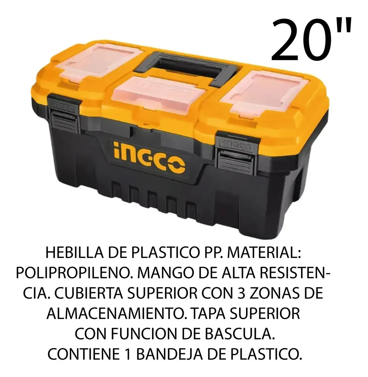 Ingco Pbxk0301 kit 3 cajas herram 14 17 20 broche plastico color anaranjado - Imagen 5