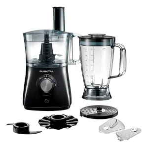 Multiprocesadora Punktal 8 En 1 Con Vaso Licuador De 1.8l Color Negro