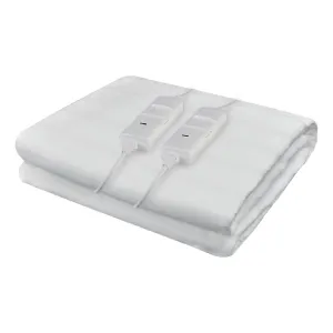 Calienta Cama Regulable 2 Plazas 150x160 Cm Rotel Color Blanco