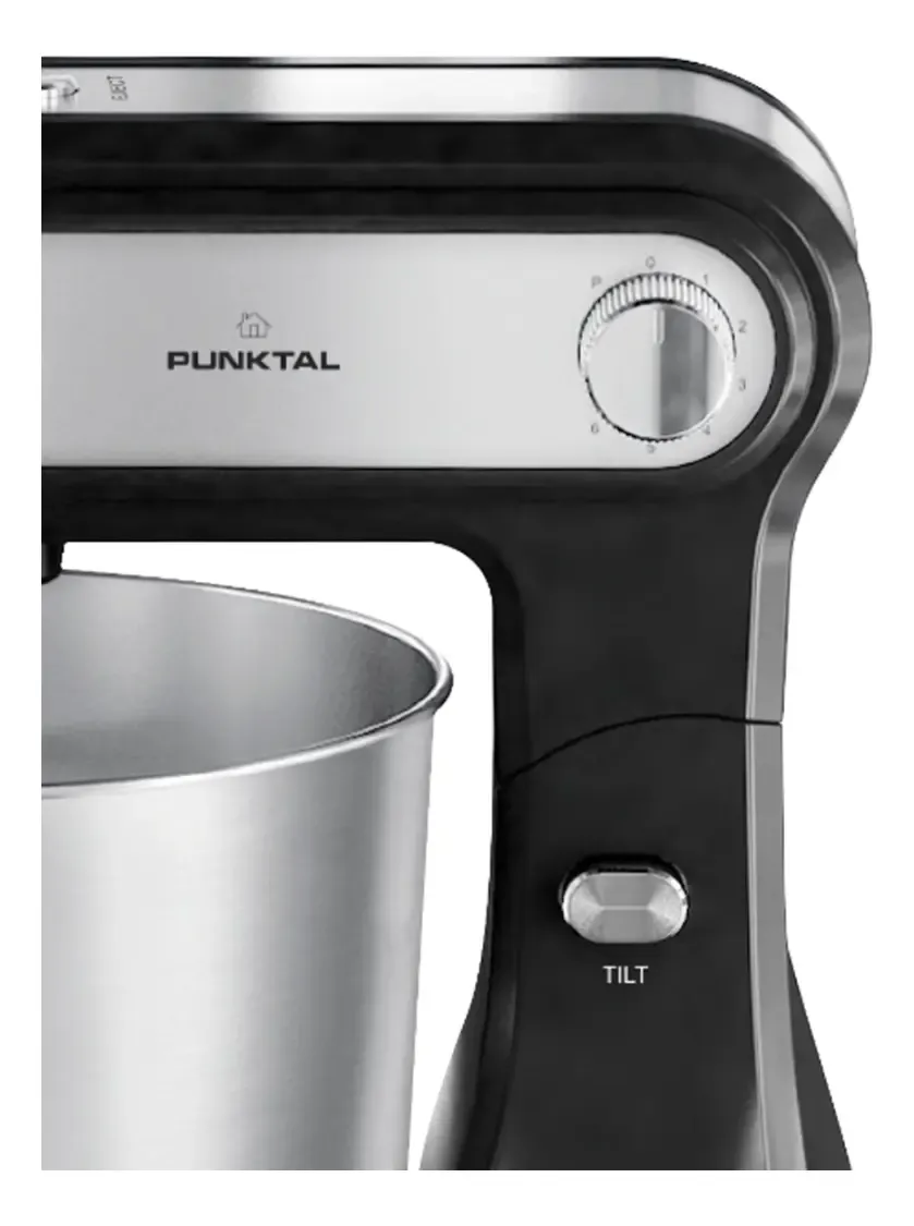 Batidora Punktal Bowl Giratorio De Acero 300 Watts Casahogar Color Negro Frecuencia 60 - Imagen 2