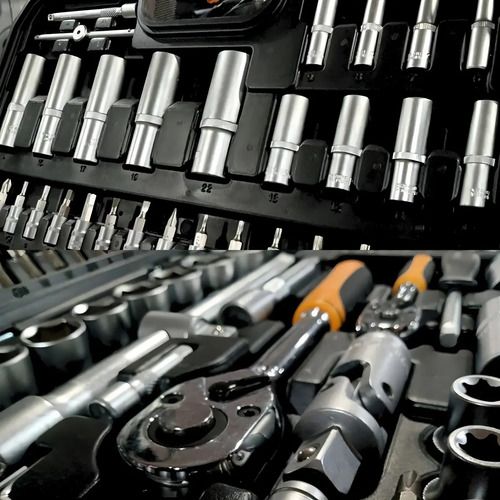 Set Herramientas Lusqtoff Tubo Crique Puntas Maletin 108 Pzs Color Negro - Imagen 4