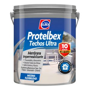 Impermeabilizante Elbex Protelbex Para Techos Ultra Mate Color Teja De 20 Kg