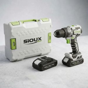 Taladro Atornillador Percutor Sioux 110n/m 13mm-2 Bat 20v 4a Blanco 50hz