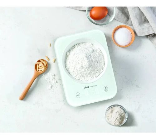 Balanza De Cocina Ufesa Smartscale Cristal Templado 5 Kg Blanco 5 Kg - Imagen 2