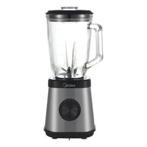 Licuadora Midea 1,5l Jarra De Vidrio Bl1010w Plateado