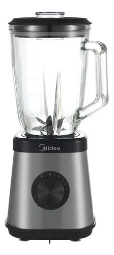 Licuadora Midea 1,5l Jarra De Vidrio Bl1010w Plateado