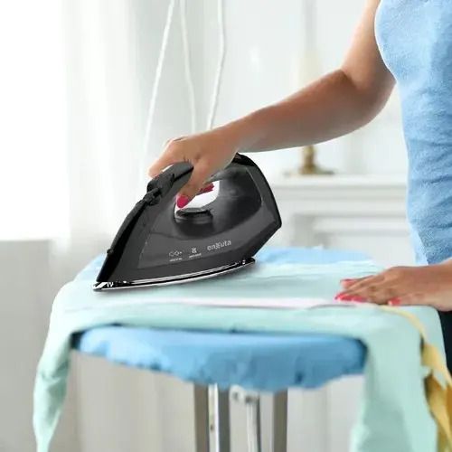 Planchas Plancha A Vapor De Ropa Enxuta Negro - Imagen 2