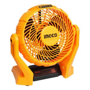 Ventilador Piso 3 Vel 7 Ingco Cfali2007 Estructura Amarillo Aspas Negras Diámetro 17.7 Cm Negro