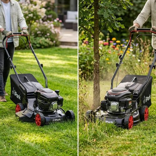 Cortadora Césped A Nafta 4,0hp Con Recol 390mm Ipark - Mara Negro - Imagen 7
