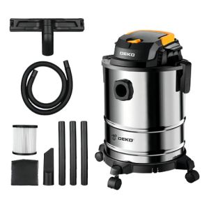 Aspiradora Multifuncion De Tacho Agua Polvo 15 Lt Deko 1200w Gris Negro