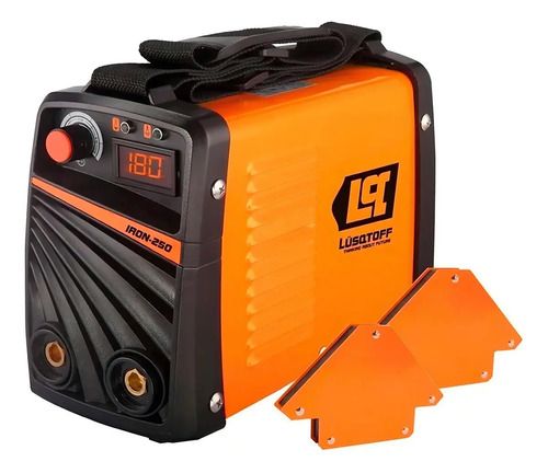 Soldadora Inverter Mma Inversor 180a Anti Stick Lusqtoff Color Naranja Frecuencia 50 Hz/60 Hz Naranja/negro