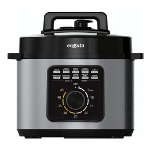 Olla A Presión Eléctrica Enxuta 5l Negro Antiadherente Con Apagado Automático 50 Hz