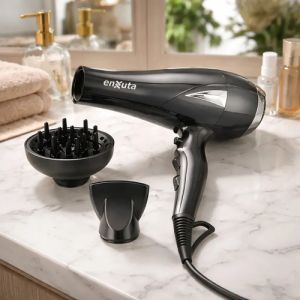 Secador De Pelo Enxuta 2300w 2 Vel. Y 3 Niveles Temperatura Negro