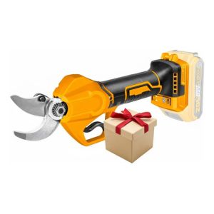 Tijera Poda Jardin P20s Bateria Cargador 20v Ingco + Regalo Amarillo