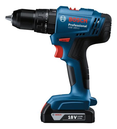 Taladro Percutor Atornillador A Bateria Bosch Gsb 183-li Color Azul Frecuencia 50hz 50 Hz - Imagen 2