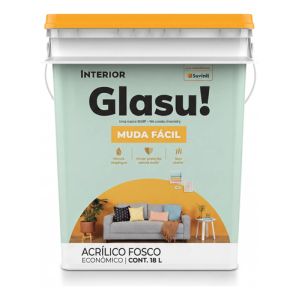 Látex Interior Glasu! Antihongos - 18 Lts Acabado Mate Verde Piscina Mate