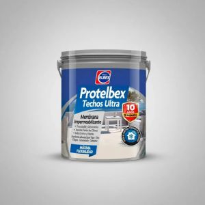 Impermeabilizante Exterior Elbex Protelbex Techos Ultra Para Techos Color Blanco Acabado Mate 20kg